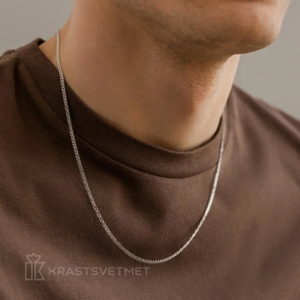 Цепь из серебра 925, плетение «Нонна»